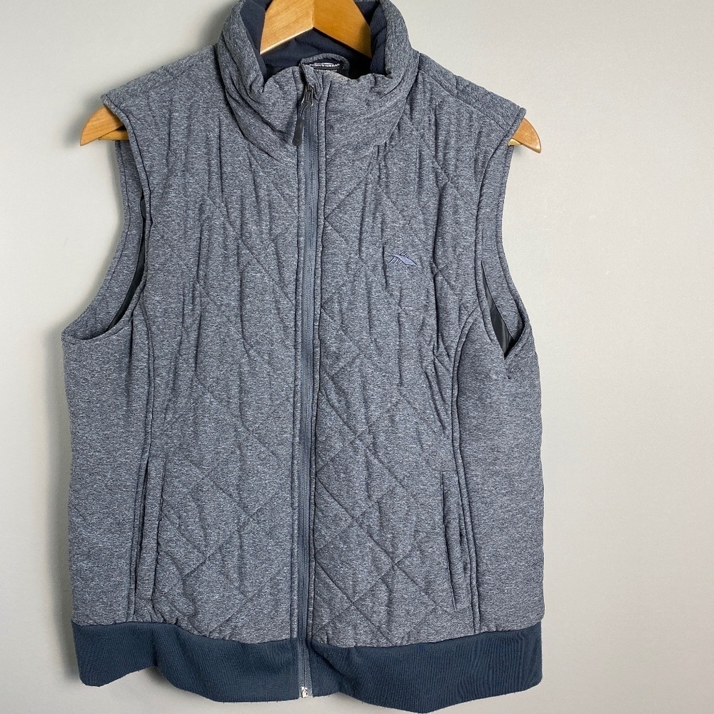 High Sierra Women's Gray Outdoors Insulated Hiking / Camping Zip Up Vest Large
